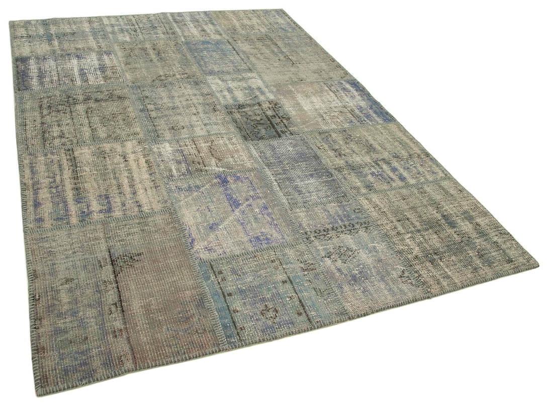 Handmade Patchwork Area Rug > Design# OL-AC-31864 > Size: 5'-9" x 8'-1", Carpet Culture Rugs, Handmade Rugs, NYC Rugs, New Rugs, Shop Rugs, Rug Store, Outlet Rugs, SoHo Rugs, Rugs in USA