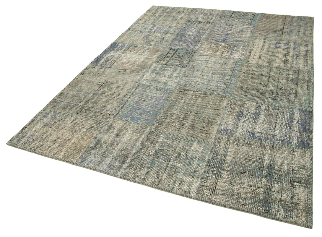 Handmade Patchwork Area Rug > Design# OL-AC-31864 > Size: 5'-9" x 8'-1", Carpet Culture Rugs, Handmade Rugs, NYC Rugs, New Rugs, Shop Rugs, Rug Store, Outlet Rugs, SoHo Rugs, Rugs in USA