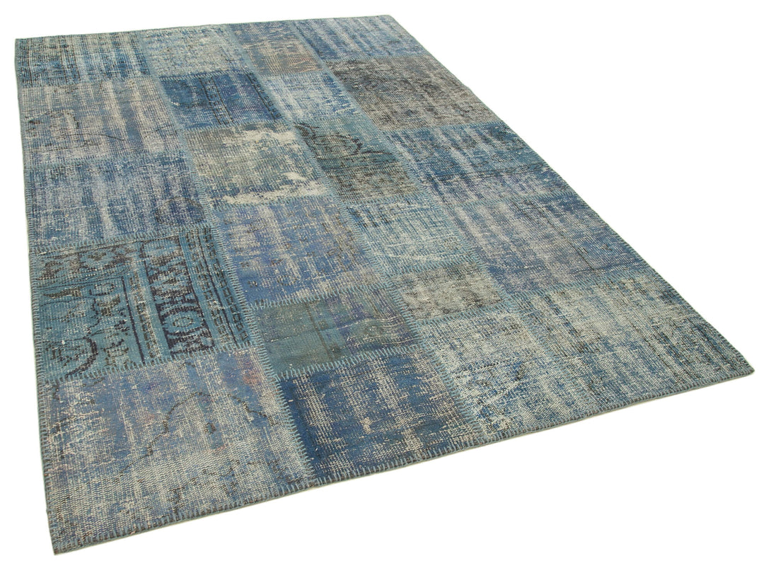 Handmade Patchwork Area Rug > Design# OL-AC-31867 > Size: 5'-9" x 8'-1", Carpet Culture Rugs, Handmade Rugs, NYC Rugs, New Rugs, Shop Rugs, Rug Store, Outlet Rugs, SoHo Rugs, Rugs in USA