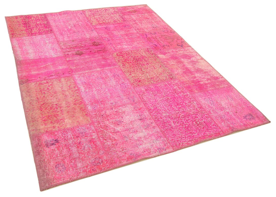 Handmade Patchwork Area Rug > Design# OL-AC-32070 > Size: 5'-1" x 6'-9", Carpet Culture Rugs, Handmade Rugs, NYC Rugs, New Rugs, Shop Rugs, Rug Store, Outlet Rugs, SoHo Rugs, Rugs in USA