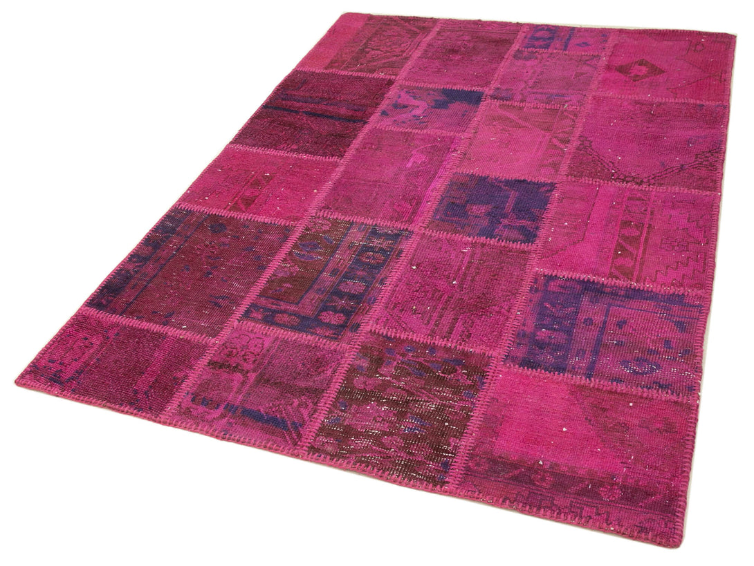 Handmade Patchwork Area Rug > Design# OL-AC-32084 > Size: 4'-7" x 6'-9", Carpet Culture Rugs, Handmade Rugs, NYC Rugs, New Rugs, Shop Rugs, Rug Store, Outlet Rugs, SoHo Rugs, Rugs in USA
