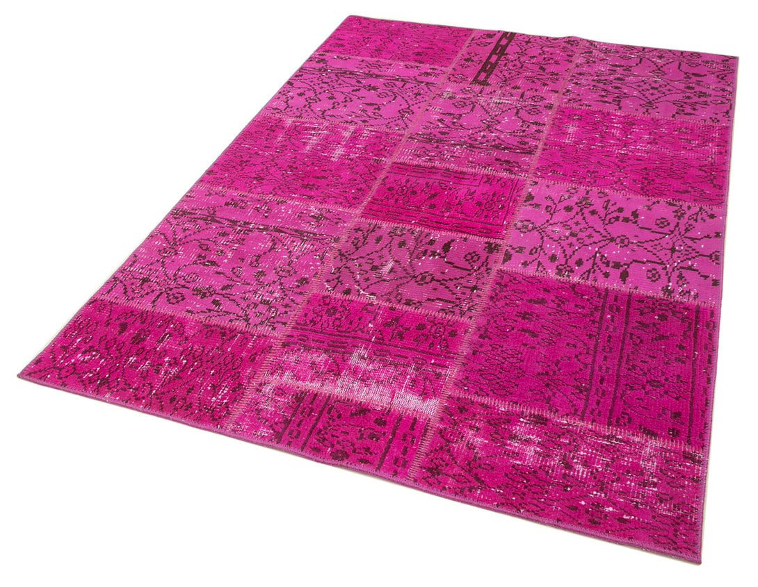 Handmade Patchwork Area Rug > Design# OL-AC-32086 > Size: 4'-7" x 6'-7", Carpet Culture Rugs, Handmade Rugs, NYC Rugs, New Rugs, Shop Rugs, Rug Store, Outlet Rugs, SoHo Rugs, Rugs in USA