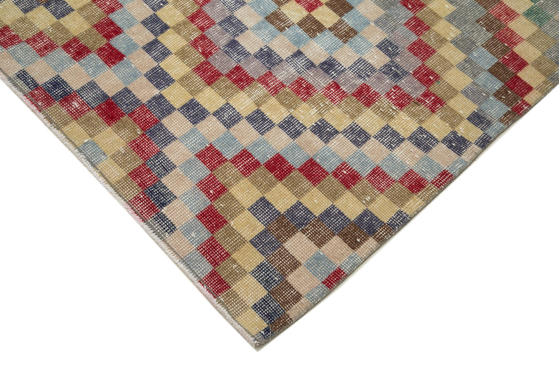 Handmade Geometric Area Rug > Design# OL-AC-33089 > Size: 6'-3" x 9'-11", Carpet Culture Rugs, Handmade Rugs, NYC Rugs, New Rugs, Shop Rugs, Rug Store, Outlet Rugs, SoHo Rugs, Rugs in USA