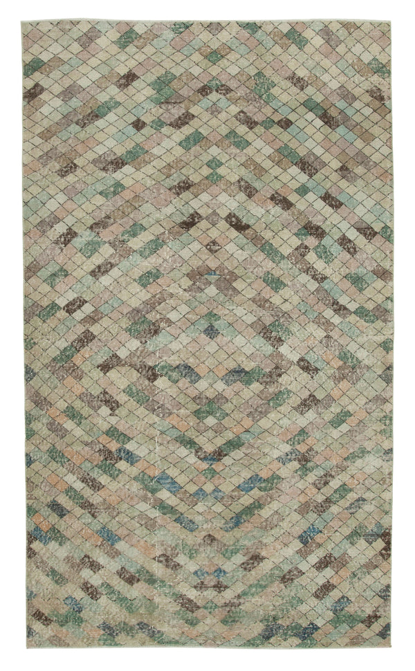 Handmade Geometric Area Rug > Design# OL-AC-33202 > Size: 5'-4" x 9'-2", Carpet Culture Rugs, Handmade Rugs, NYC Rugs, New Rugs, Shop Rugs, Rug Store, Outlet Rugs, SoHo Rugs, Rugs in USA