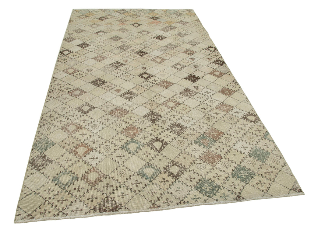 Handmade Geometric Area Rug > Design# OL-AC-33257 > Size: 5'-1" x 9'-6", Carpet Culture Rugs, Handmade Rugs, NYC Rugs, New Rugs, Shop Rugs, Rug Store, Outlet Rugs, SoHo Rugs, Rugs in USA