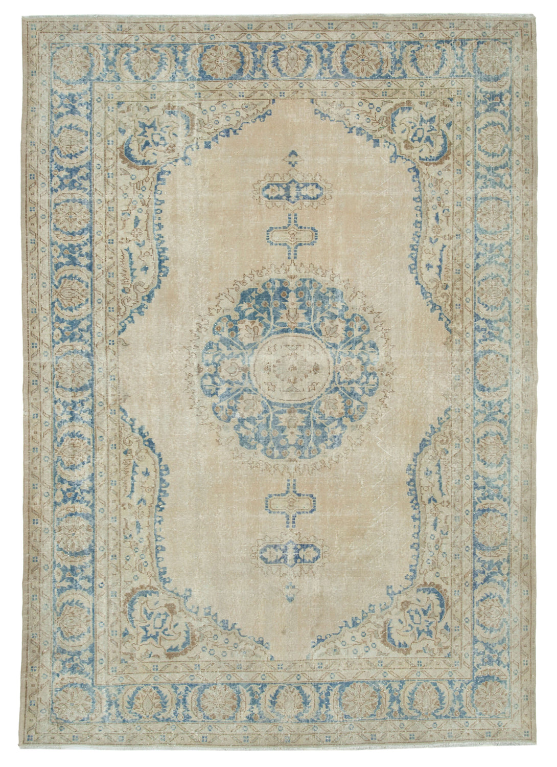 Handmade White Wash Area Rug > Design# OL-AC-33988 > Size: 7'-2" x 10'-2", Carpet Culture Rugs, Handmade Rugs, NYC Rugs, New Rugs, Shop Rugs, Rug Store, Outlet Rugs, SoHo Rugs, Rugs in USA
