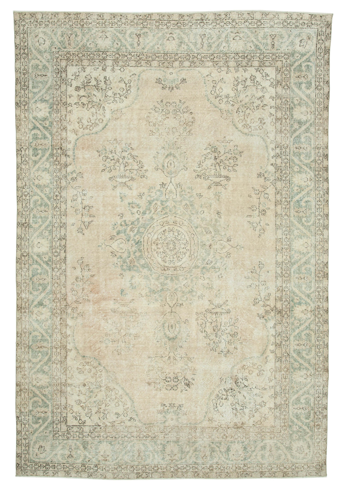 Handmade White Wash Area Rug > Design# OL-AC-34109 > Size: 7'-0" x 10'-5", Carpet Culture Rugs, Handmade Rugs, NYC Rugs, New Rugs, Shop Rugs, Rug Store, Outlet Rugs, SoHo Rugs, Rugs in USA