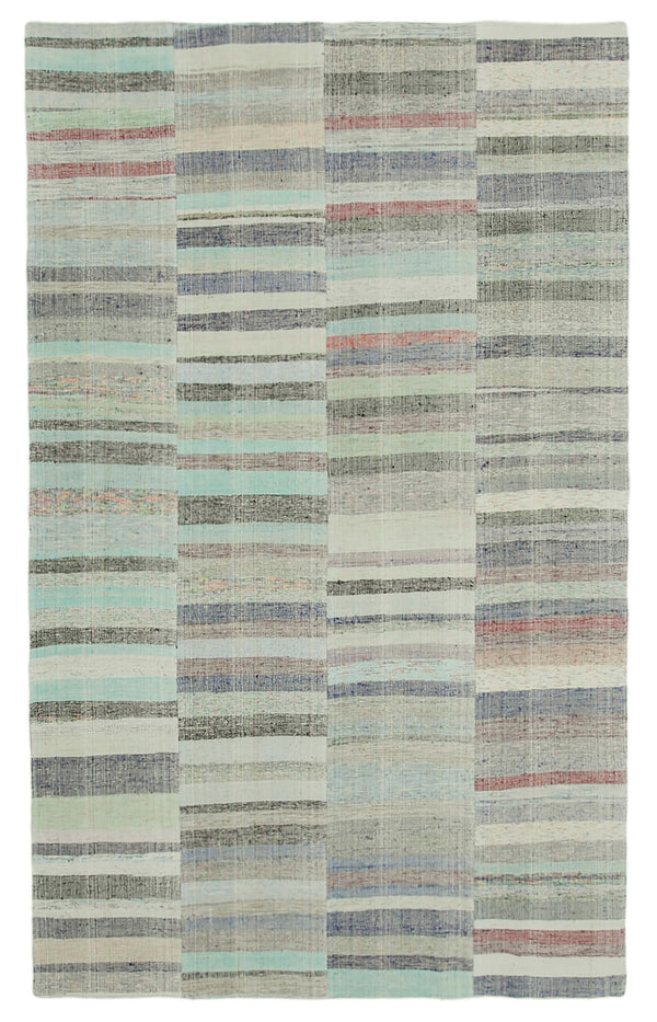 Handmade Kilim Patchwork Area Rug > Design# OL-AC-34449 > Size: 5'-11" x 9'-8", Carpet Culture Rugs, Handmade Rugs, NYC Rugs, New Rugs, Shop Rugs, Rug Store, Outlet Rugs, SoHo Rugs, Rugs in USA