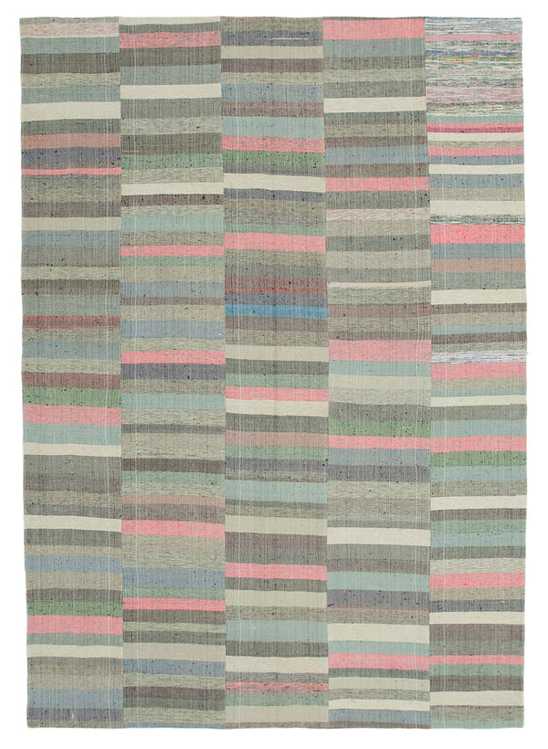 Handmade Kilim Patchwork Area Rug > Design# OL-AC-34463 > Size: 9'-9" x 11'-11", Carpet Culture Rugs, Handmade Rugs, NYC Rugs, New Rugs, Shop Rugs, Rug Store, Outlet Rugs, SoHo Rugs, Rugs in USA