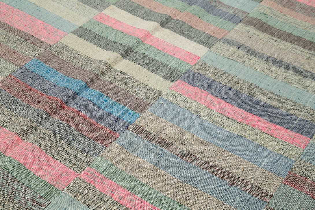Handmade Kilim Patchwork Area Rug > Design# OL-AC-34463 > Size: 9'-9" x 11'-11", Carpet Culture Rugs, Handmade Rugs, NYC Rugs, New Rugs, Shop Rugs, Rug Store, Outlet Rugs, SoHo Rugs, Rugs in USA