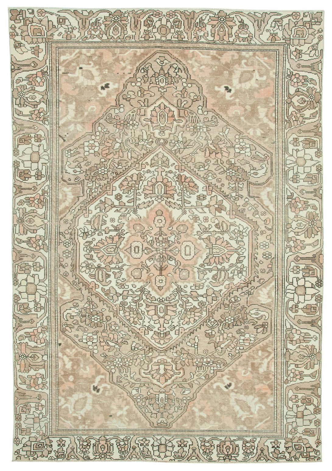 Handmade Persian Vintage Area Rug > Design# OL-AC-35097 > Size: 6'-4" x 9'-2", Carpet Culture Rugs, Handmade Rugs, NYC Rugs, New Rugs, Shop Rugs, Rug Store, Outlet Rugs, SoHo Rugs, Rugs in USA