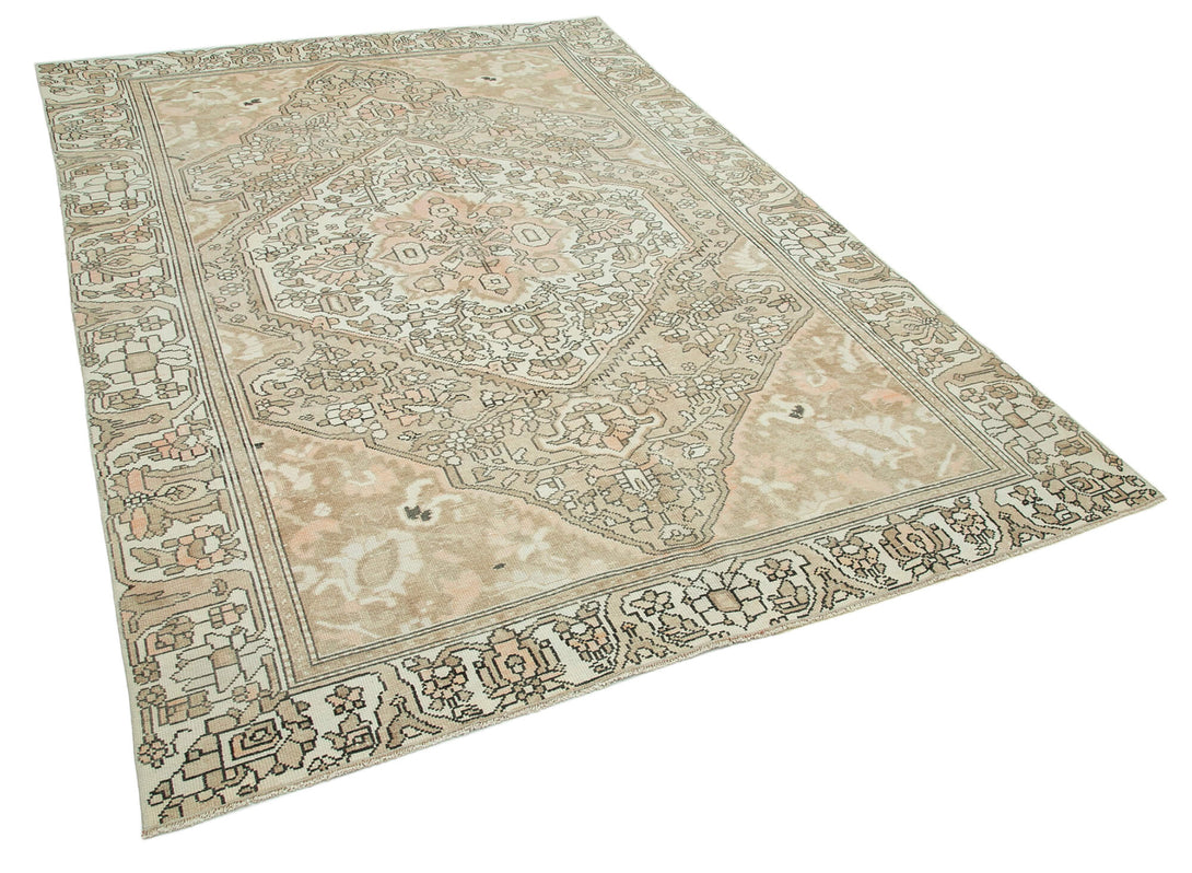 Handmade Persian Vintage Area Rug > Design# OL-AC-35097 > Size: 6'-4" x 9'-2", Carpet Culture Rugs, Handmade Rugs, NYC Rugs, New Rugs, Shop Rugs, Rug Store, Outlet Rugs, SoHo Rugs, Rugs in USA