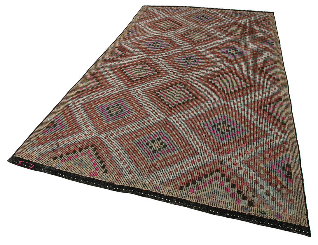 Handmade Kilim Area Rug > Design# OL-AC-35586 > Size: 5'-10" x 10'-10", Carpet Culture Rugs, Handmade Rugs, NYC Rugs, New Rugs, Shop Rugs, Rug Store, Outlet Rugs, SoHo Rugs, Rugs in USA