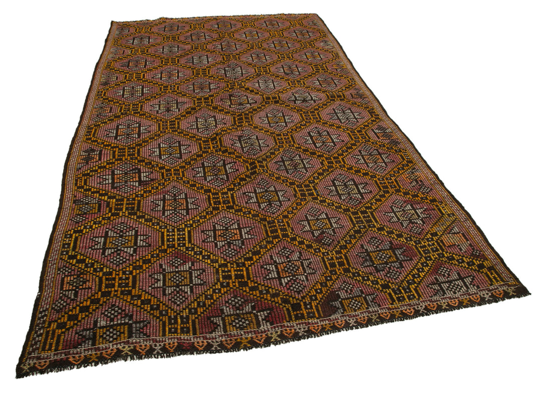 Handmade Kilim Area Rug > Design# OL-AC-35594 > Size: 5'-10" x 10'-8", Carpet Culture Rugs, Handmade Rugs, NYC Rugs, New Rugs, Shop Rugs, Rug Store, Outlet Rugs, SoHo Rugs, Rugs in USA