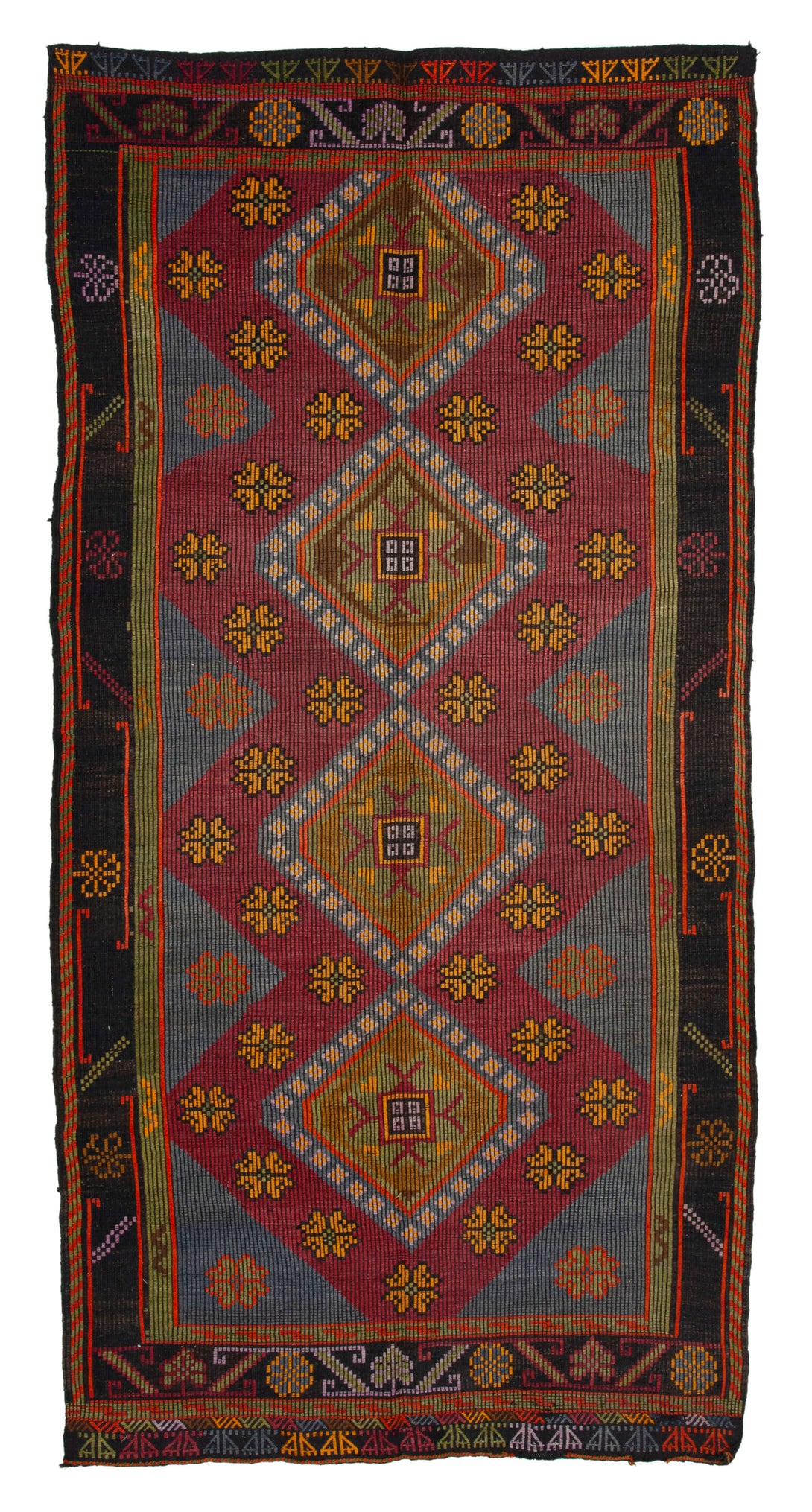 Handmade Kilim Area Rug > Design# OL-AC-35596 > Size: 5'-4" x 10'-8", Carpet Culture Rugs, Handmade Rugs, NYC Rugs, New Rugs, Shop Rugs, Rug Store, Outlet Rugs, SoHo Rugs, Rugs in USA