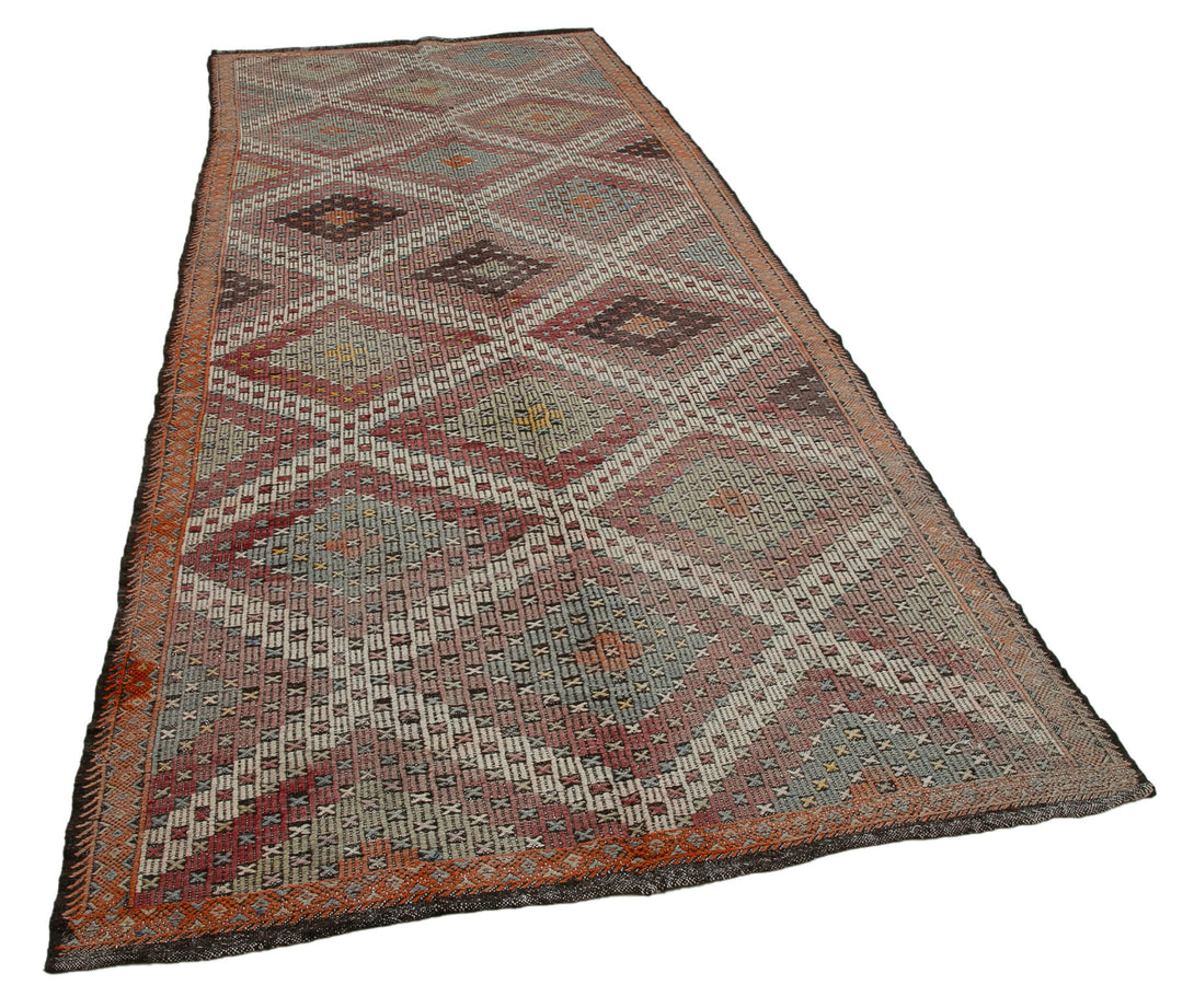 Handmade Kilim Area Rug > Design# OL-AC-35618 > Size: 4'-9" x 12'-2", Carpet Culture Rugs, Handmade Rugs, NYC Rugs, New Rugs, Shop Rugs, Rug Store, Outlet Rugs, SoHo Rugs, Rugs in USA