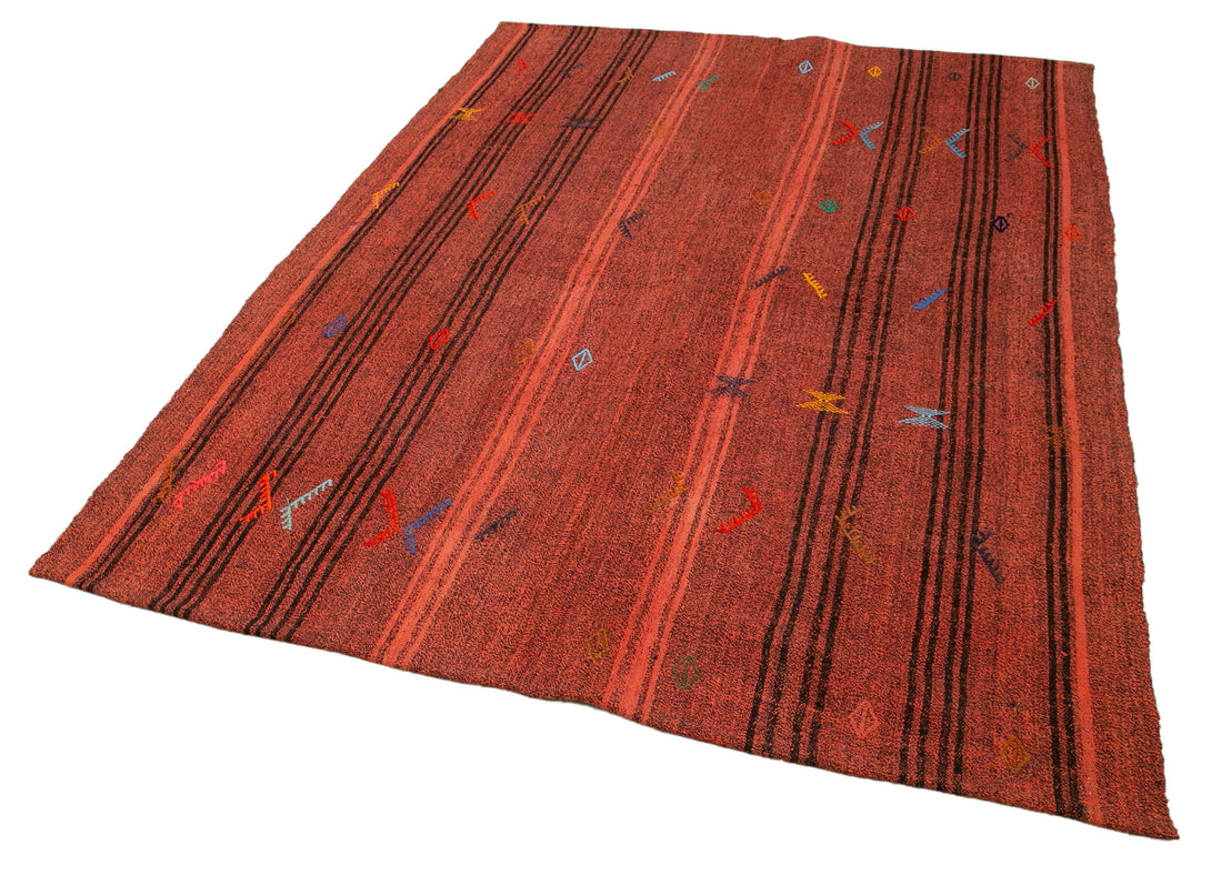 Handmade Kilim Area Rug > Design# OL-AC-35622 > Size: 5'-9" x 7'-10", Carpet Culture Rugs, Handmade Rugs, NYC Rugs, New Rugs, Shop Rugs, Rug Store, Outlet Rugs, SoHo Rugs, Rugs in USA