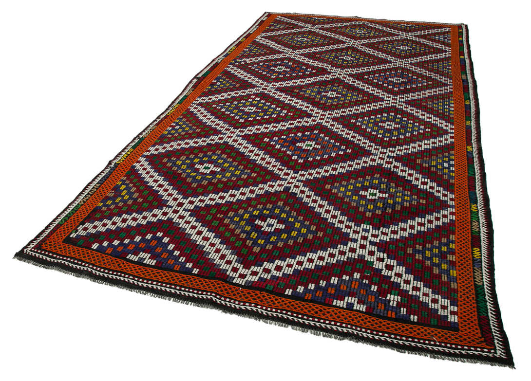 Handmade Kilim Area Rug > Design# OL-AC-35655 > Size: 6'-3" x 12'-1", Carpet Culture Rugs, Handmade Rugs, NYC Rugs, New Rugs, Shop Rugs, Rug Store, Outlet Rugs, SoHo Rugs, Rugs in USA