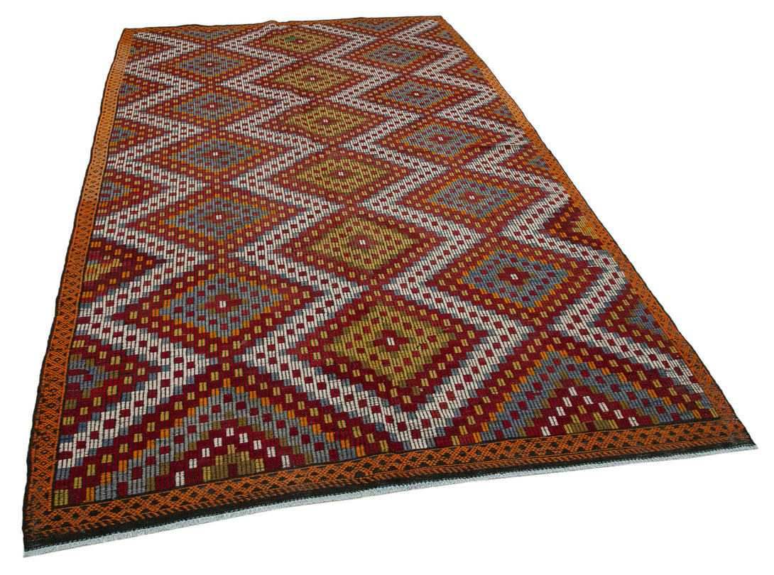 Handmade Kilim Area Rug > Design# OL-AC-35664 > Size: 5'-11" x 10'-0", Carpet Culture Rugs, Handmade Rugs, NYC Rugs, New Rugs, Shop Rugs, Rug Store, Outlet Rugs, SoHo Rugs, Rugs in USA