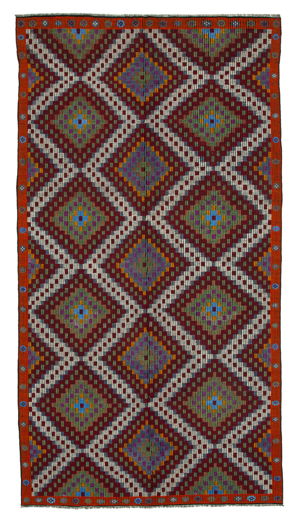 Handmade Kilim Area Rug > Design# OL-AC-35666 > Size: 6'-2" x 11'-7", Carpet Culture Rugs, Handmade Rugs, NYC Rugs, New Rugs, Shop Rugs, Rug Store, Outlet Rugs, SoHo Rugs, Rugs in USA