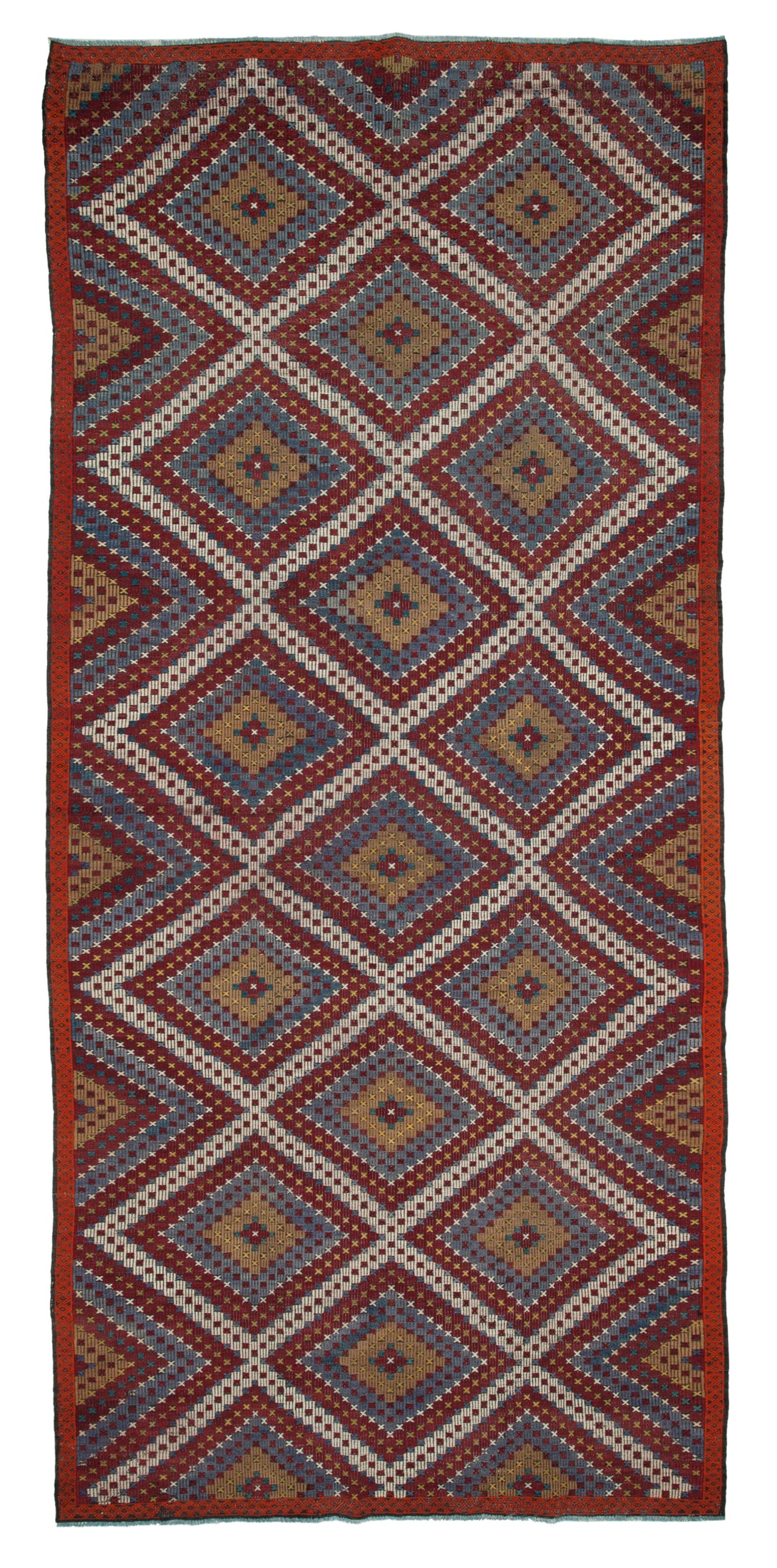 Handmade Kilim Area Rug > Design# OL-AC-35693 > Size: 6'-7" x 14'-2", Carpet Culture Rugs, Handmade Rugs, NYC Rugs, New Rugs, Shop Rugs, Rug Store, Outlet Rugs, SoHo Rugs, Rugs in USA