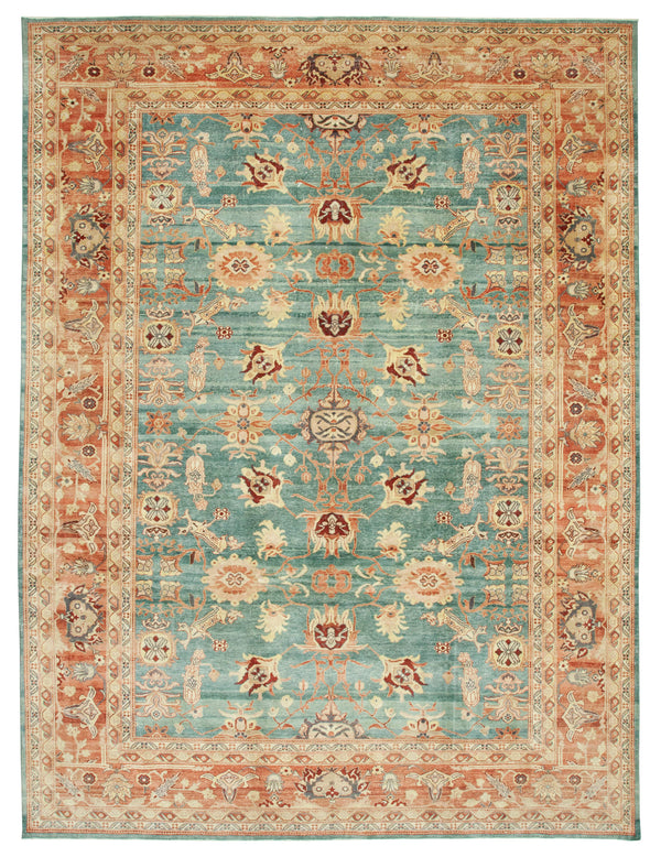 Handmade Oushak Area Rug > Design# OL-AC-35863 > Size: 10'-1" x 13'-7", Carpet Culture Rugs, Handmade Rugs, NYC Rugs, New Rugs, Shop Rugs, Rug Store, Outlet Rugs, SoHo Rugs, Rugs in USA