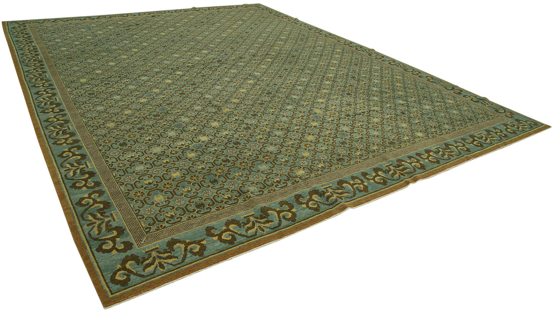 Handmade Oushak Area Rug > Design# OL-AC-36017 > Size: 12'-2" x 15'-9", Carpet Culture Rugs, Handmade Rugs, NYC Rugs, New Rugs, Shop Rugs, Rug Store, Outlet Rugs, SoHo Rugs, Rugs in USA