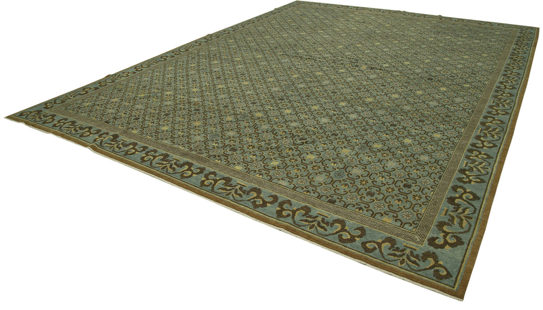 Handmade Oushak Area Rug > Design# OL-AC-36017 > Size: 12'-2" x 15'-9", Carpet Culture Rugs, Handmade Rugs, NYC Rugs, New Rugs, Shop Rugs, Rug Store, Outlet Rugs, SoHo Rugs, Rugs in USA