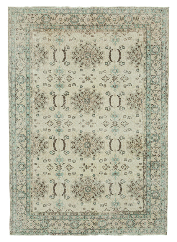 Handmade White Wash Area Rug > Design# OL-AC-36626 > Size: 7'-1" x 10'-2", Carpet Culture Rugs, Handmade Rugs, NYC Rugs, New Rugs, Shop Rugs, Rug Store, Outlet Rugs, SoHo Rugs, Rugs in USA
