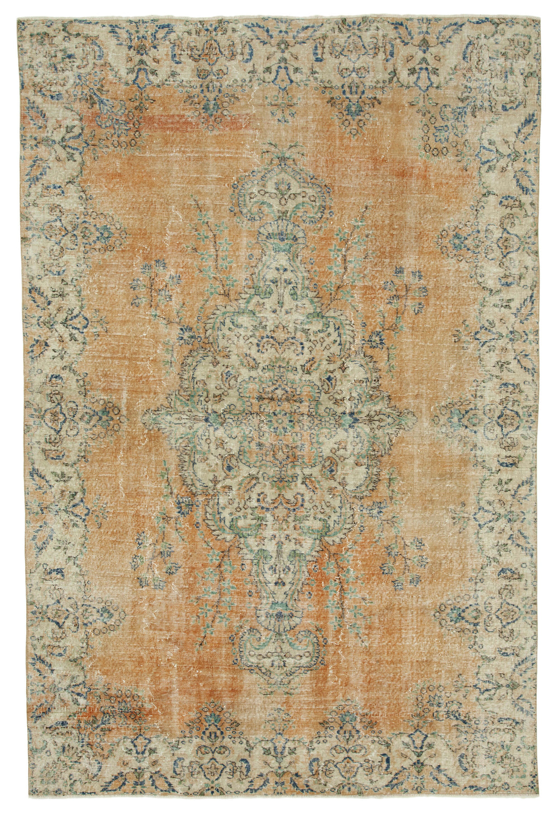 Handmade White Wash Area Rug > Design# OL-AC-36671 > Size: 6'-11" x 10'-4", Carpet Culture Rugs, Handmade Rugs, NYC Rugs, New Rugs, Shop Rugs, Rug Store, Outlet Rugs, SoHo Rugs, Rugs in USA