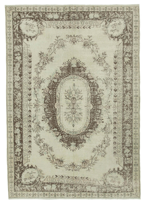 Handmade White Wash Area Rug > Design# OL-AC-36772 > Size: 7'-0" x 10'-1", Carpet Culture Rugs, Handmade Rugs, NYC Rugs, New Rugs, Shop Rugs, Rug Store, Outlet Rugs, SoHo Rugs, Rugs in USA