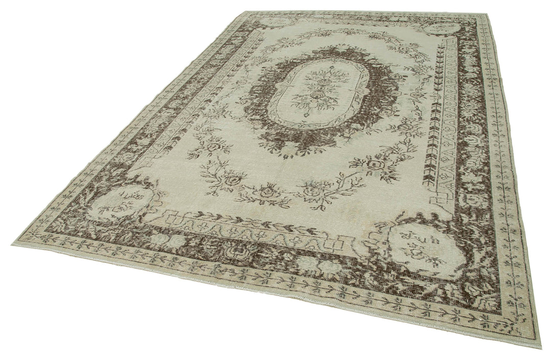 Handmade White Wash Area Rug > Design# OL-AC-36772 > Size: 7'-0" x 10'-1", Carpet Culture Rugs, Handmade Rugs, NYC Rugs, New Rugs, Shop Rugs, Rug Store, Outlet Rugs, SoHo Rugs, Rugs in USA