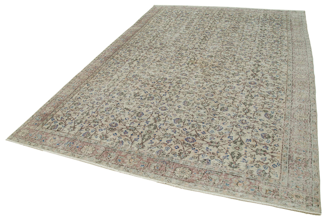 Handmade White Wash Area Rug > Design# OL-AC-36776 > Size: 7'-1" x 10'-6", Carpet Culture Rugs, Handmade Rugs, NYC Rugs, New Rugs, Shop Rugs, Rug Store, Outlet Rugs, SoHo Rugs, Rugs in USA