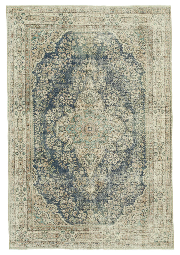 Handmade White Wash Area Rug > Design# OL-AC-36829 > Size: 6'-11" x 10'-3", Carpet Culture Rugs, Handmade Rugs, NYC Rugs, New Rugs, Shop Rugs, Rug Store, Outlet Rugs, SoHo Rugs, Rugs in USA