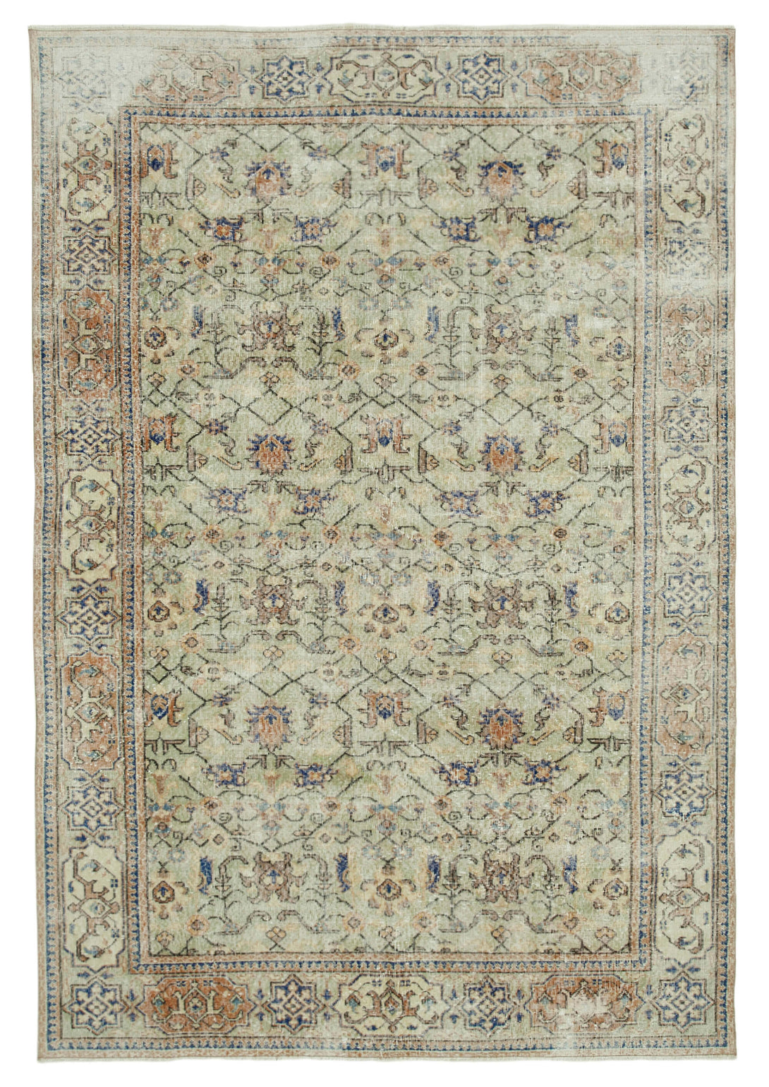 Handmade White Wash Area Rug > Design# OL-AC-36868 > Size: 7'-2" x 10'-4", Carpet Culture Rugs, Handmade Rugs, NYC Rugs, New Rugs, Shop Rugs, Rug Store, Outlet Rugs, SoHo Rugs, Rugs in USA