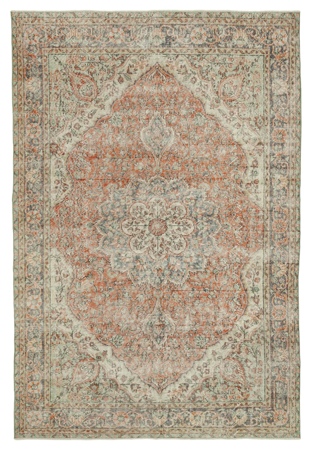 Handmade White Wash Area Rug > Design# OL-AC-36871 > Size: 6'-11" x 10'-4", Carpet Culture Rugs, Handmade Rugs, NYC Rugs, New Rugs, Shop Rugs, Rug Store, Outlet Rugs, SoHo Rugs, Rugs in USA