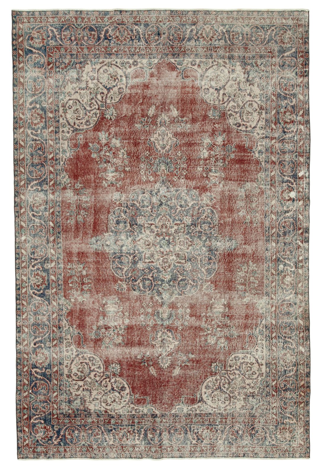 Handmade White Wash Area Rug > Design# OL-AC-36890 > Size: 6'-11" x 10'-7", Carpet Culture Rugs, Handmade Rugs, NYC Rugs, New Rugs, Shop Rugs, Rug Store, Outlet Rugs, SoHo Rugs, Rugs in USA