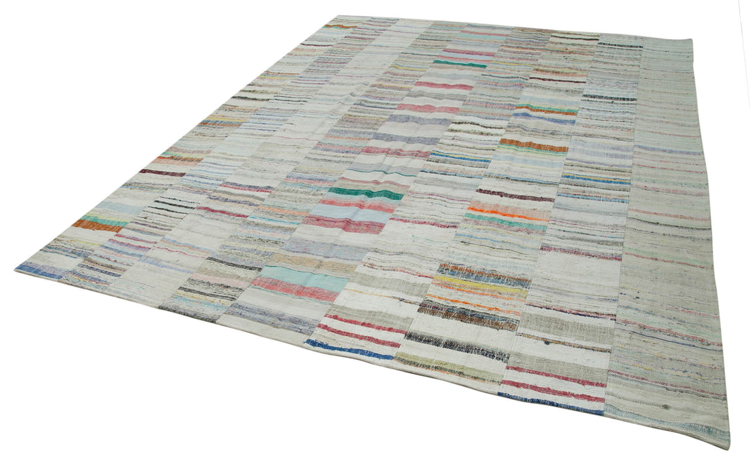 Handmade Kilim Patchwork Area Rug > Design# OL-AC-36940 > Size: 10'-0" x 13'-5", Carpet Culture Rugs, Handmade Rugs, NYC Rugs, New Rugs, Shop Rugs, Rug Store, Outlet Rugs, SoHo Rugs, Rugs in USA