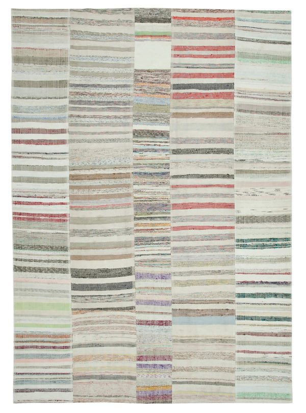Handmade Kilim Patchwork Area Rug > Design# OL-AC-36941 > Size: 9'-4" x 13'-5", Carpet Culture Rugs, Handmade Rugs, NYC Rugs, New Rugs, Shop Rugs, Rug Store, Outlet Rugs, SoHo Rugs, Rugs in USA