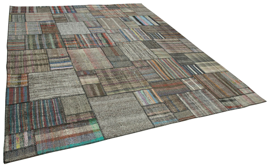 Handmade Kilim Patchwork Area Rug > Design# OL-AC-36957 > Size: 10'-10" x 13'-5", Carpet Culture Rugs, Handmade Rugs, NYC Rugs, New Rugs, Shop Rugs, Rug Store, Outlet Rugs, SoHo Rugs, Rugs in USA