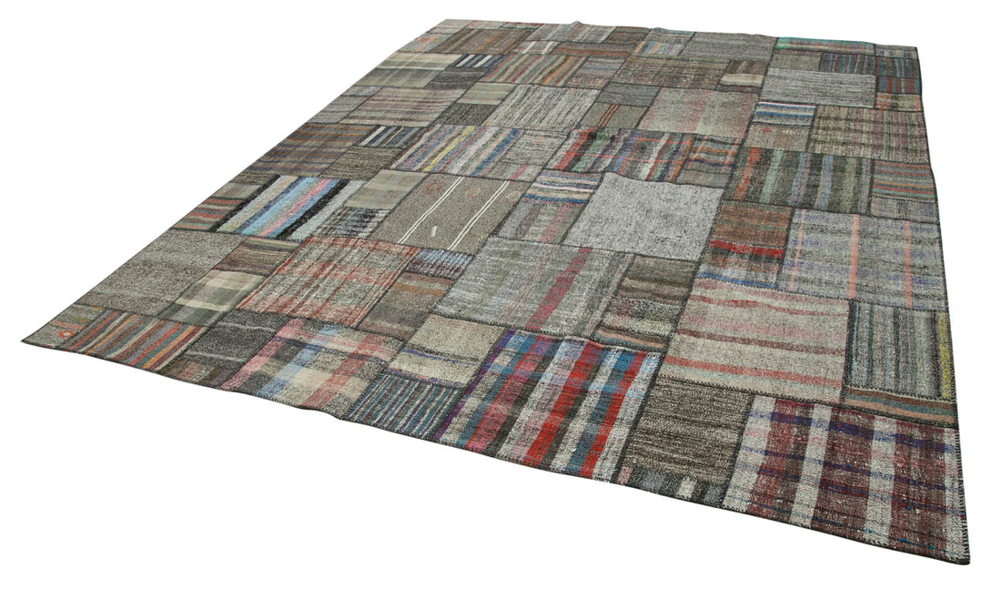 Handmade Kilim Patchwork Area Rug > Design# OL-AC-36957 > Size: 10'-10" x 13'-5", Carpet Culture Rugs, Handmade Rugs, NYC Rugs, New Rugs, Shop Rugs, Rug Store, Outlet Rugs, SoHo Rugs, Rugs in USA