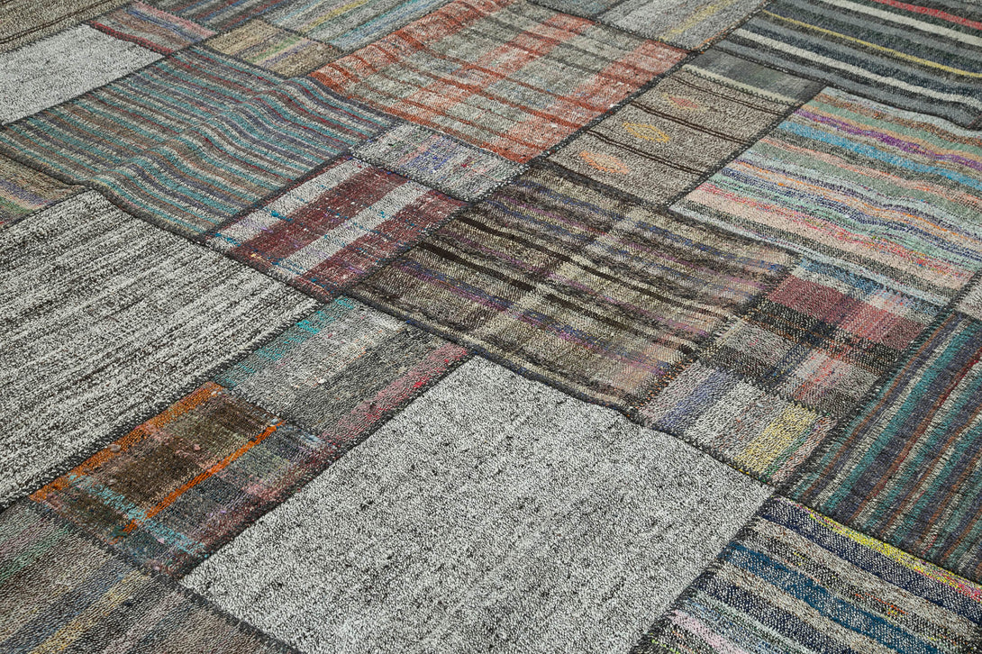 Handmade Kilim Patchwork Area Rug > Design# OL-AC-36958 > Size: 10'-9" x 13'-8", Carpet Culture Rugs, Handmade Rugs, NYC Rugs, New Rugs, Shop Rugs, Rug Store, Outlet Rugs, SoHo Rugs, Rugs in USA