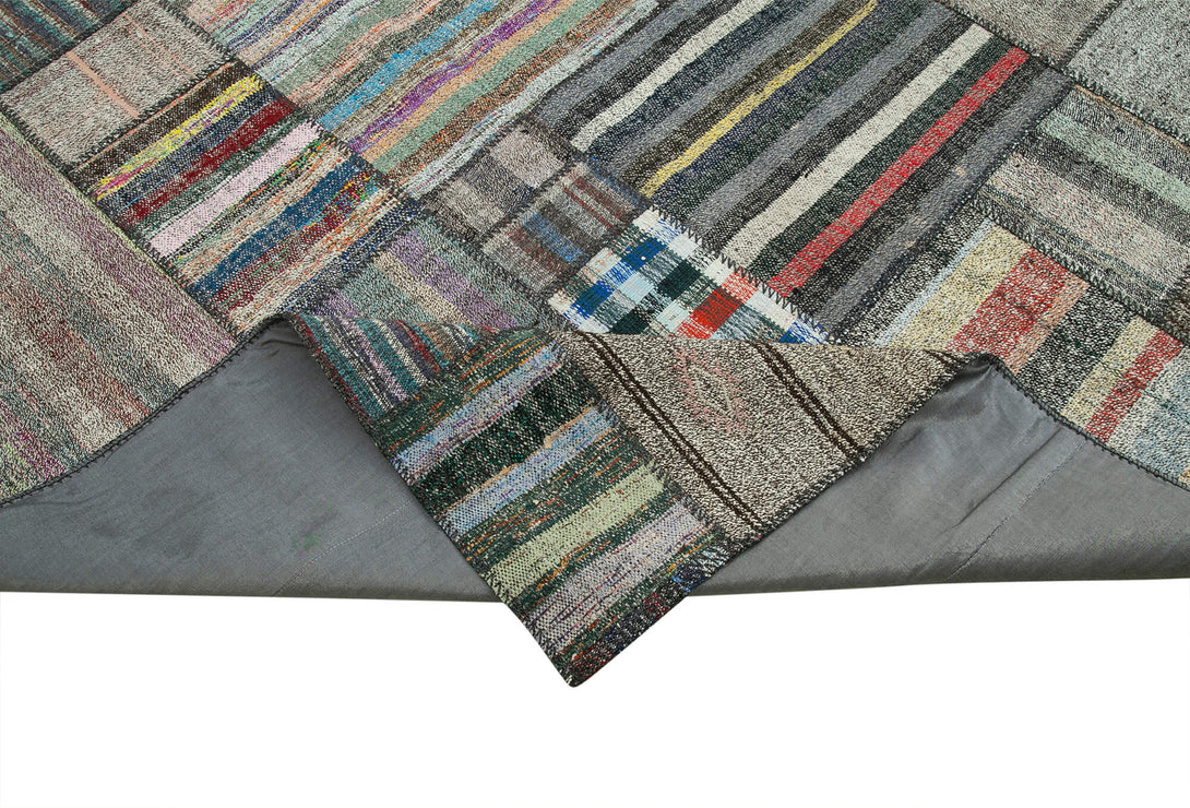 Handmade Kilim Patchwork Area Rug > Design# OL-AC-36958 > Size: 10'-9" x 13'-8", Carpet Culture Rugs, Handmade Rugs, NYC Rugs, New Rugs, Shop Rugs, Rug Store, Outlet Rugs, SoHo Rugs, Rugs in USA