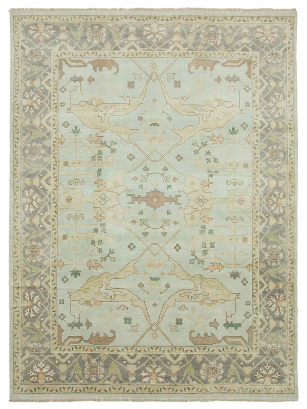 Handmade Oushak Area Rug > Design# OL-AC-38314 > Size: 9'-1" x 12'-2", Carpet Culture Rugs, Handmade Rugs, NYC Rugs, New Rugs, Shop Rugs, Rug Store, Outlet Rugs, SoHo Rugs, Rugs in USA