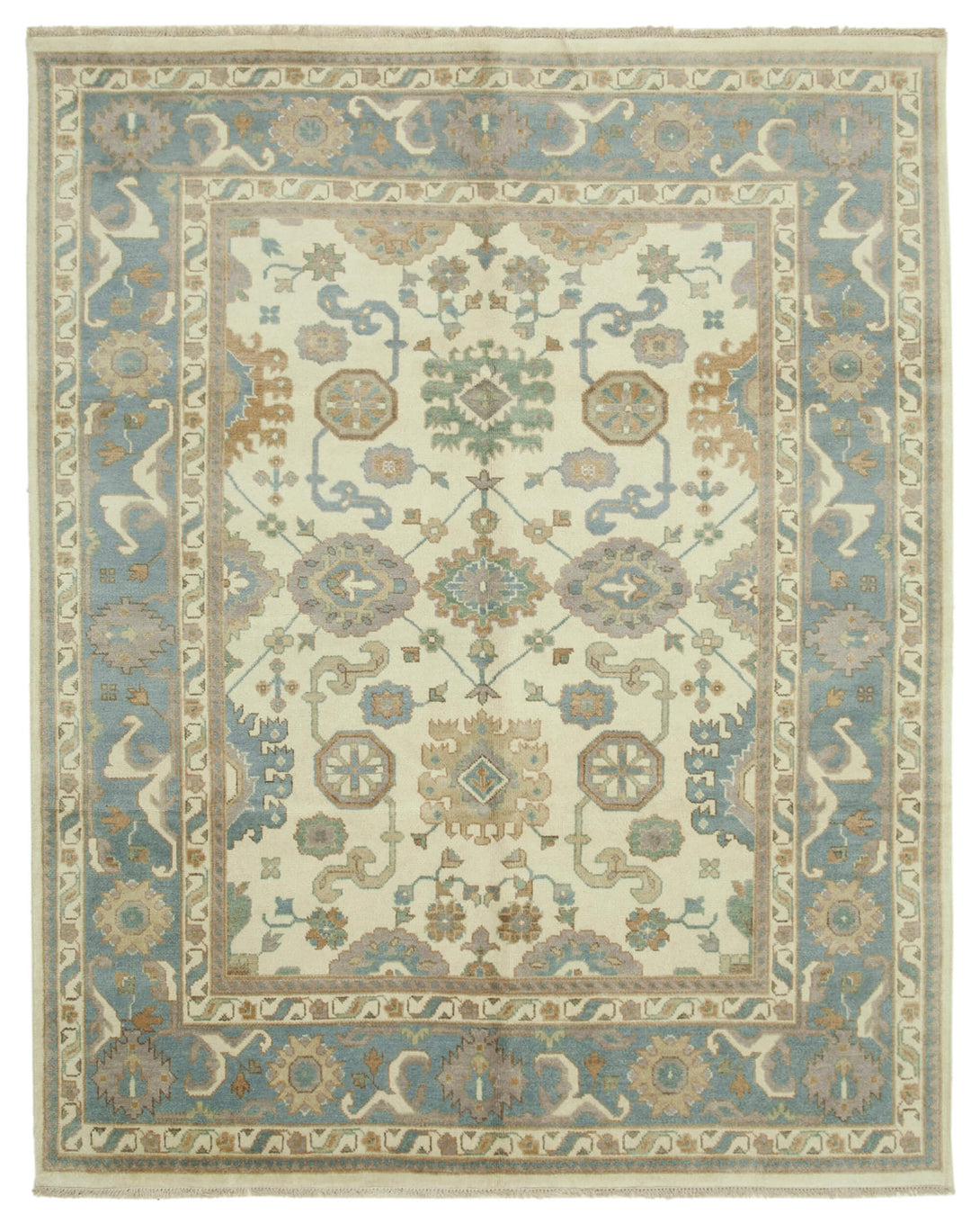 Handmade Oushak Area Rug > Design# OL-AC-38412 > Size: 7'-11" x 9'-11", Carpet Culture Rugs, Handmade Rugs, NYC Rugs, New Rugs, Shop Rugs, Rug Store, Outlet Rugs, SoHo Rugs, Rugs in USA