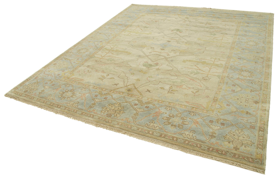 Handmade Oushak Area Rug > Design# OL-AC-38455 > Size: 8'-2" x 10'-0", Carpet Culture Rugs, Handmade Rugs, NYC Rugs, New Rugs, Shop Rugs, Rug Store, Outlet Rugs, SoHo Rugs, Rugs in USA