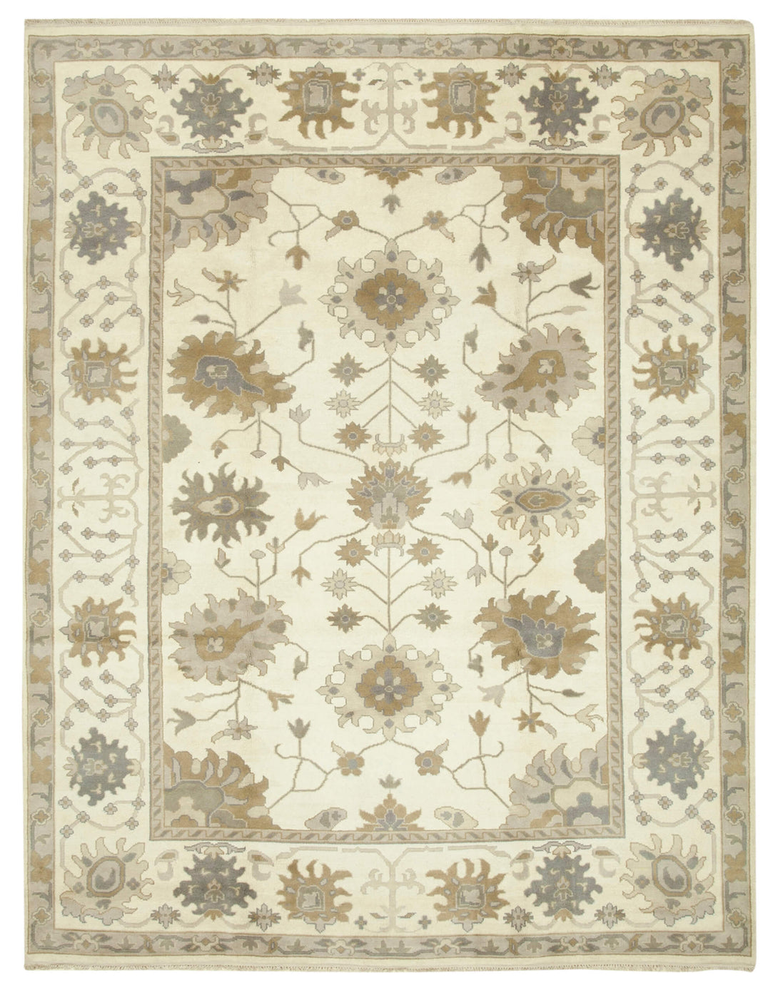 Handmade Oushak Area Rug > Design# OL-AC-38502 > Size: 9'-1" x 11'-9", Carpet Culture Rugs, Handmade Rugs, NYC Rugs, New Rugs, Shop Rugs, Rug Store, Outlet Rugs, SoHo Rugs, Rugs in USA