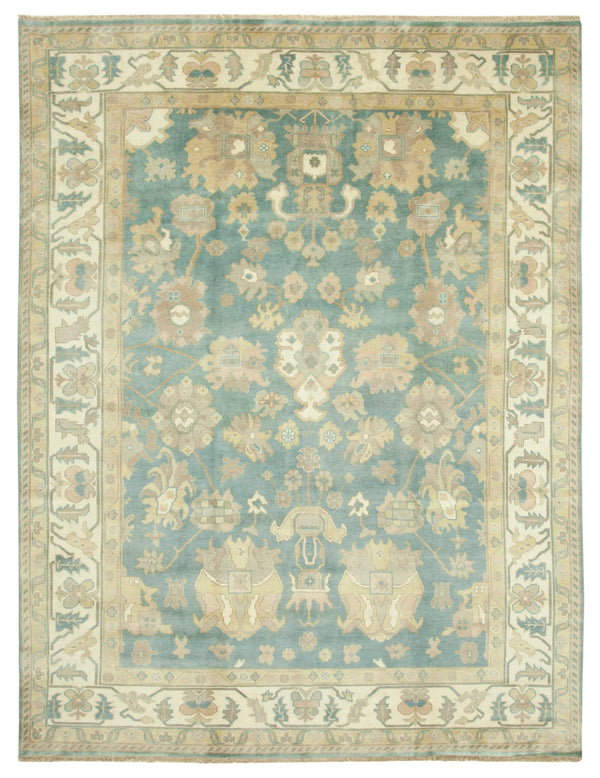 Handmade Oushak Area Rug > Design# OL-AC-38524 > Size: 9'-1" x 11'-11", Carpet Culture Rugs, Handmade Rugs, NYC Rugs, New Rugs, Shop Rugs, Rug Store, Outlet Rugs, SoHo Rugs, Rugs in USA