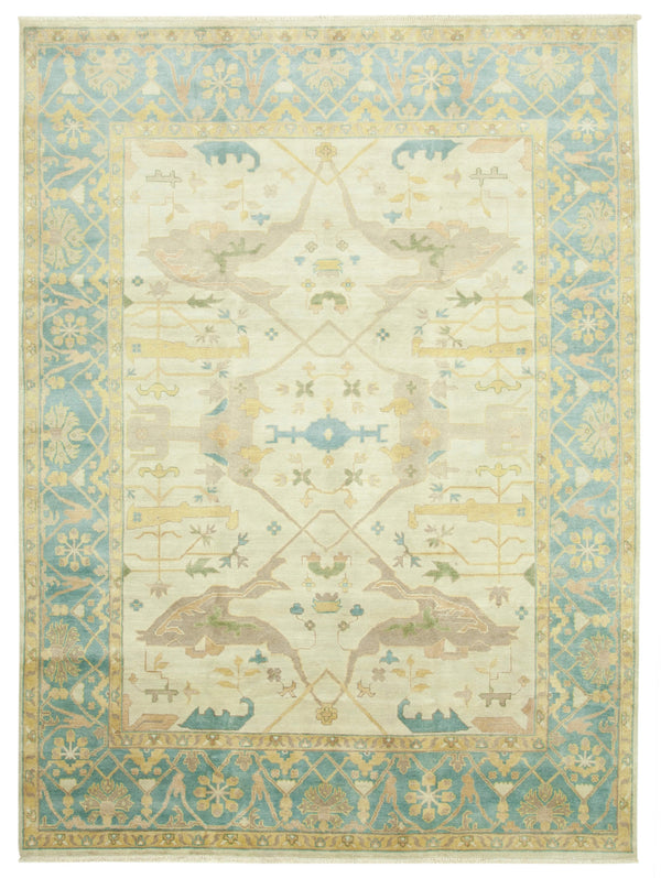 Handmade Oushak Area Rug > Design# OL-AC-38525 > Size: 8'-10" x 12'-0", Carpet Culture Rugs, Handmade Rugs, NYC Rugs, New Rugs, Shop Rugs, Rug Store, Outlet Rugs, SoHo Rugs, Rugs in USA