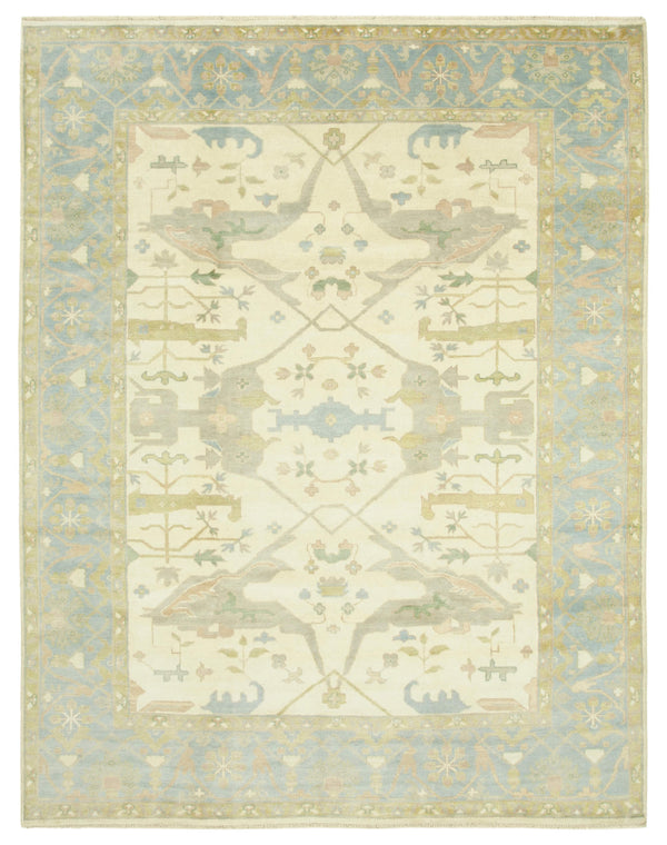 Handmade Oushak Area Rug > Design# OL-AC-38535 > Size: 8'-11" x 11'-9", Carpet Culture Rugs, Handmade Rugs, NYC Rugs, New Rugs, Shop Rugs, Rug Store, Outlet Rugs, SoHo Rugs, Rugs in USA